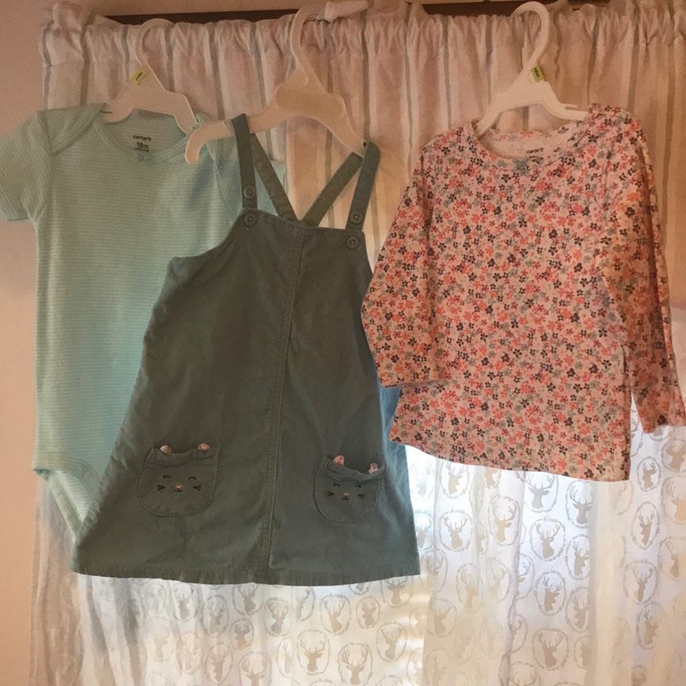 Jumper dress with long sleeve and short sleeve